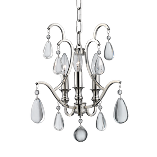 Crawford Mini Chandelier Polished Nickel