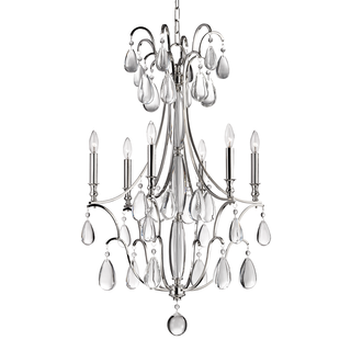 Crawford Chandelier Polished Nickel