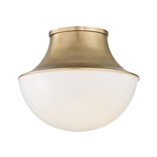 Lettie Flush Mount Aged Brass