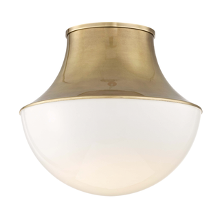 Lettie Flush Mount Aged Brass