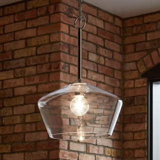 Morbelle 1-Light Pendant Light Polished Nickel