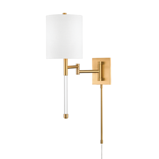 Englewood Plug-in Sconce Aged Brass