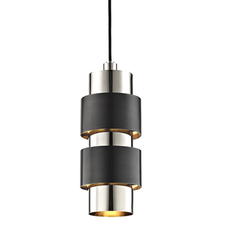 Cyrus Pendant Polished Nickel/old Bronze Combo