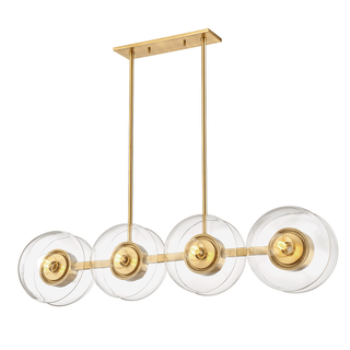 Kert Linear with Aged Brass Finish