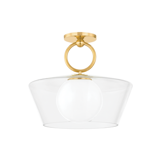 ELMSFORD Pendant with Aged Brass Finish