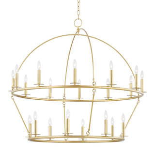 Howell Chandelier with Aged Brass Finish