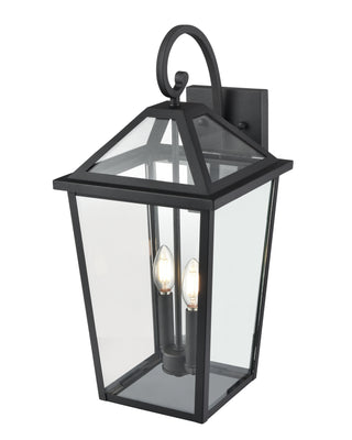 Eston 2-Light Outdoor Wall Sconce Textured Black