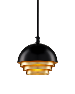 Salviati Medium Black & Gold Pendant