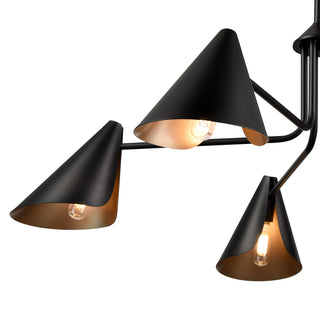 Warhol 5-Light Chandelier Ceiling Light Matte Black