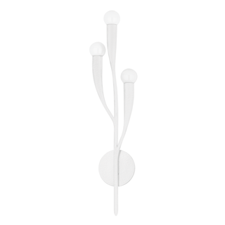 Labra Wall Sconce with White Plaster Finish