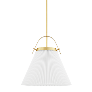 Aldridge Pendant with Aged Brass Finish