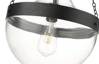 Clarra 1-Light Pendant light Matte Black