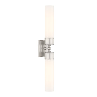 Astor Double Horizontal Sconce - Brushed Nickel