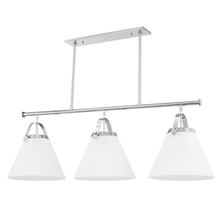 Aldridge Linear with Polished Nickel Finish