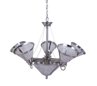 Landmark 26'' Wide 7-Light Chandeliers - Brushed Nickel