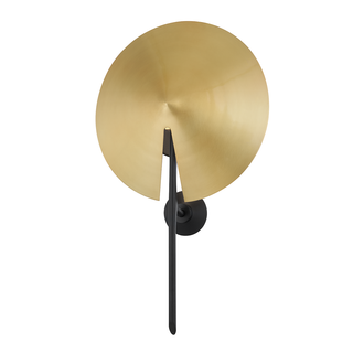 Equilibrium Wall Sconce with Aged Brass/black Finish