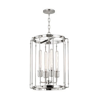 Hyde Park Lantern with Polished Nickel Finish