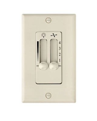 Wall Contol 4 Speed Dual Slide - Almond