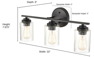 3-Light Vanity Satin Nickel