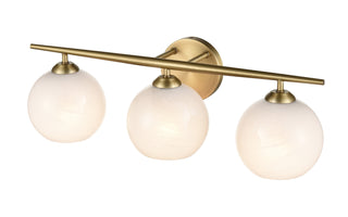Kimorra 3-Light Vanity Vintage Brass