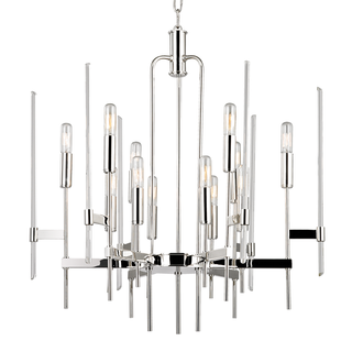 Bari Chandelier Polished Nickel