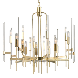 Bari Chandelier Aged Brass