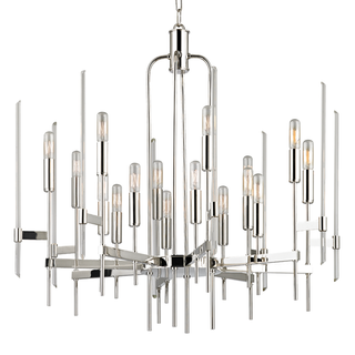 Bari Chandelier Polished Nickel