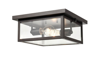 Evanton 2-Light Outdoor Flush Mount - Powder Coated Bronze