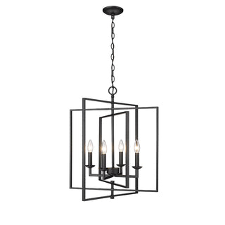 Nellis 4-Light Pendant light Matte Black