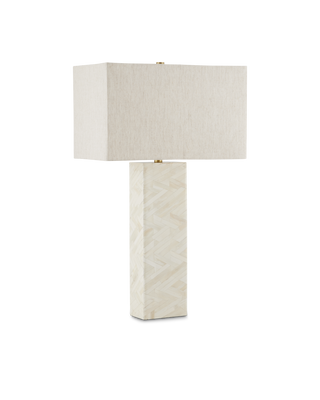 Elegy White Table Lamp