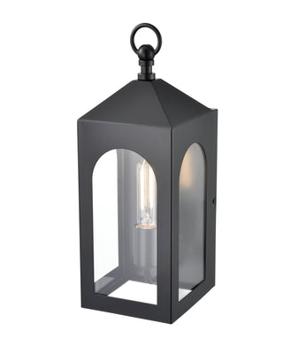Bratton 1-Light Outdoor Wall Sconce Powder Coated Black