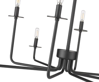 Marceline 8-Light Chandelier Ceiling Light Matte Black