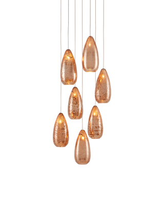 Rame 7-Light Round Multi-Drop Pendant