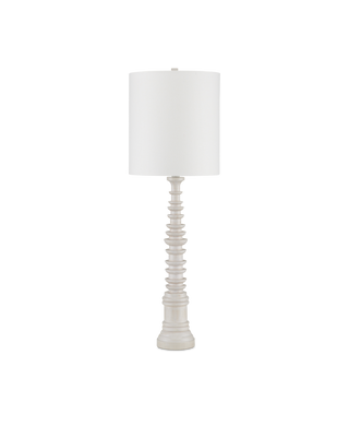 Malayan White Table Lamp