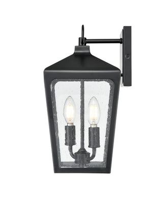 Brooks 2-Light Outdoor Wall Sconce Powder Coated Black
