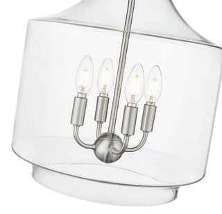 Mahannah 4-Light Pendant Light Brushed Nickel