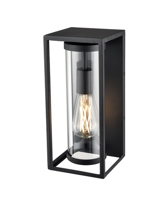Caleb 1-Light Outdoor Wall Sconce Textured Black