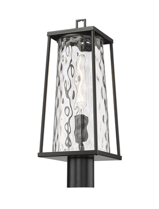 Dutton 1-Light Outdoor Post Lantern Powder Coated Black
