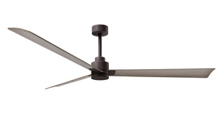 72 Inch Alessandra series  3-blade transitional ceiling fan. Multiple finish options to choose from.