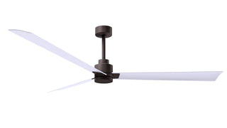 72 Inch Alessandra series  3-blade transitional ceiling fan. Multiple finish options to choose from.