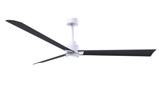 72 Inch Alessandra series  3-blade transitional ceiling fan. Multiple finish options to choose from. Matte White / Matte Black Finish / 72 Inch