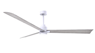 72 Inch Alessandra series  3-blade transitional ceiling fan. Multiple finish options to choose from. Matte White / Barnwood Finish / 72 Inch