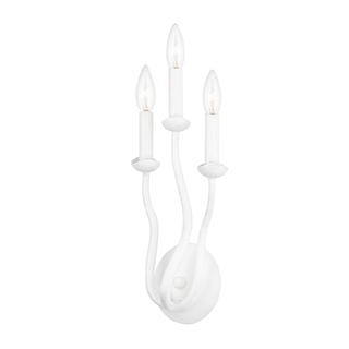 Reign Wall Sconce with GESSO WHITE Finish