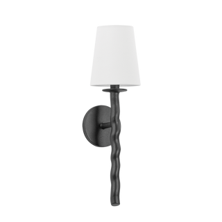 ALVARO Wall Sconce with TEXTURED BLACK Finish