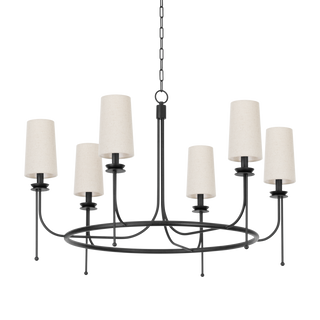 Calder Chandelier with FORGED IRON Finish