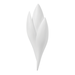ROSE Wall Sconce with GESSO WHITE Finish