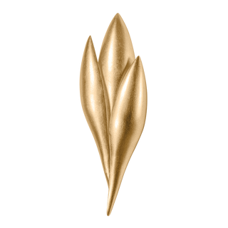ROSE Wall Sconce with Vintage Gold Leaf Finish