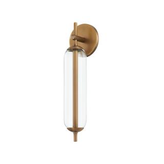 BLAZE EXTERIOR WALL SCONCE with PATINA BRASS Finish