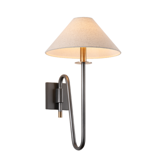 MATEO Wall Sconce with PATINA BRASS AND GRAPHITE Finish