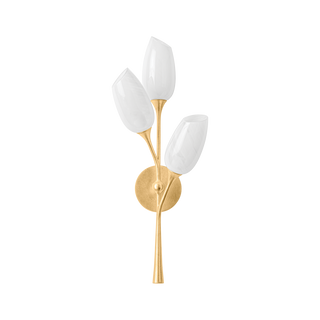 Aldean Wall Sconce with Vintage Gold Leaf Finish